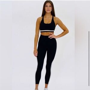 Seaav SET: Black Bra (NWT) and Leggings Set, L